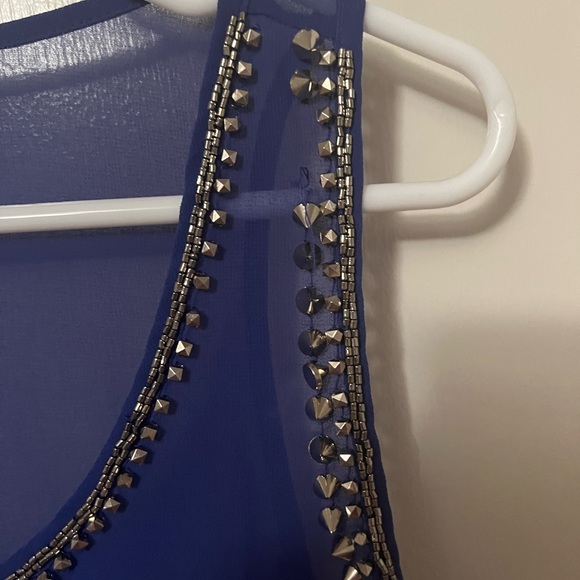 Blue Rockstar Sheer Tank - Picture 4 of 4